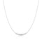 Ania Haie Silver Graduated Bezel-Set Necklace N075-08H