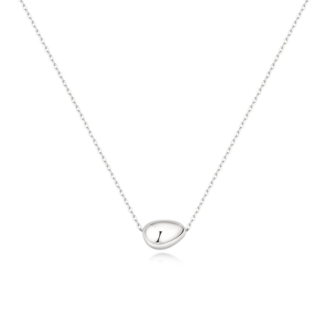 Ania Haie Wanderer Silver Organic Dome Pebble Necklace N076-01H