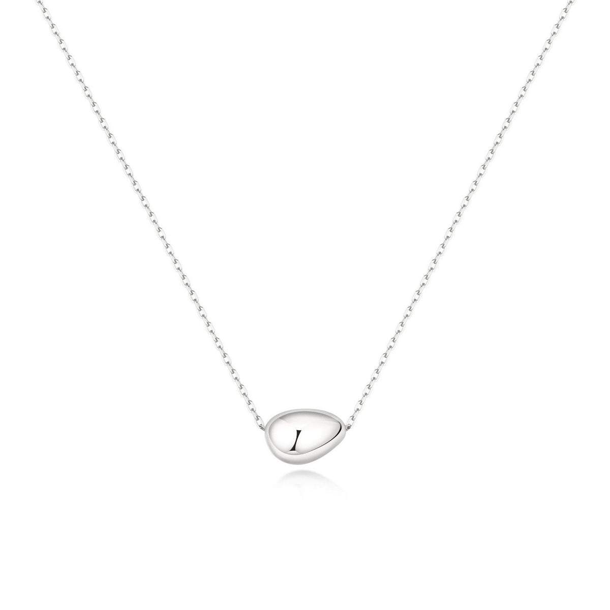 Ania Haie Wanderer Silver Organic Dome Pebble Necklace N076-01H