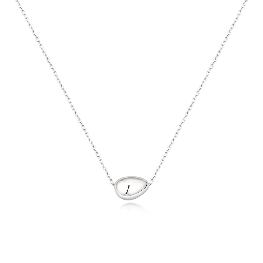 Ania Haie Wanderer Silver Organic Dome Pebble Necklace N076-01H