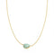Ania Haie Wanderer Gold Bezel Amazonite Organic Dome Pebble Necklace N076-02G-AE