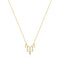 Ania Haie Wanderer Gold Bezel-Set Teardrop Cascade Necklace N076-04G