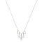Ania Haie Wanderer Silver Bezel-Set Teardrop Cascade Necklace N076-04H