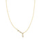Ania Haie Wanderer Gold Half-Bezel Angled & Dangle Teardrop Necklace N076-06G