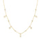 Ania Haie Wanderer Gold Bezel Round & Teardrop Drop Station Necklace N076-09G