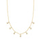 Ania Haie Wanderer Gold Graduated Bezel Round Drop Station Necklace N076-10G