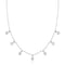 Ania Haie Wanderer Silver Graduated Bezel Round Drop Station Necklace N076-10H