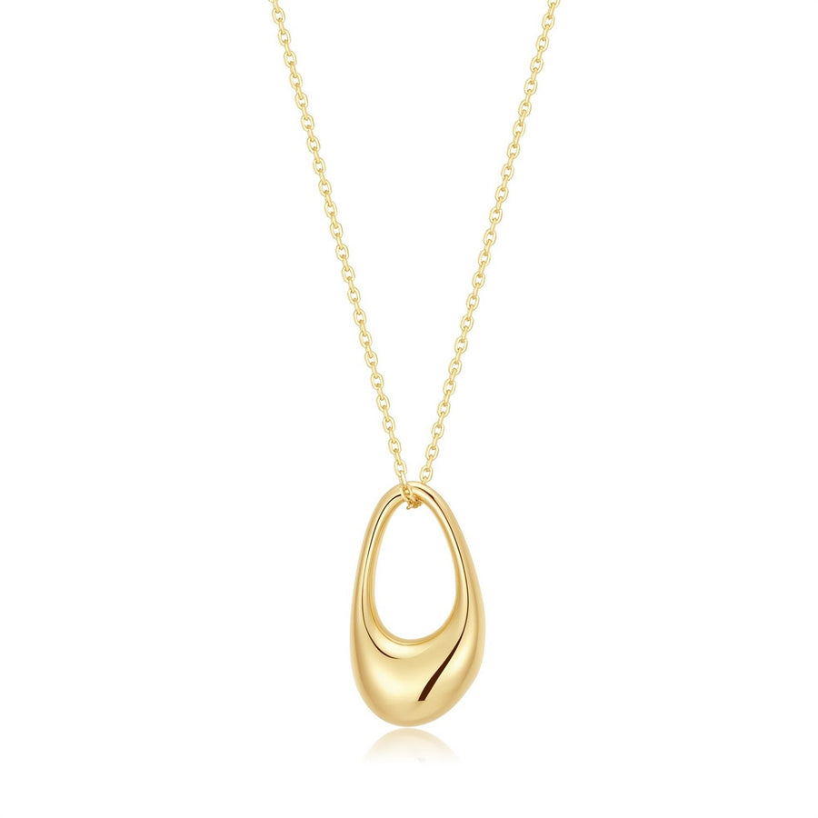 Ania Haie Wanderer Gold Hollow Organic Pebble Necklace N076-12G