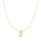 Ania Haie Wanderer Gold Sparkling Oval Hoop Pendant Necklace N076-13G