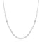 Ania Haie Wanderer Silver Half-Bezel Oval Half-Tennis Necklace N076-14H