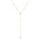 Ania Haie Wanderer Gold Round & Teardrop Bezel Station Y Necklace N076-17G
