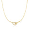 Ania Haie Swan Lake Gold Interlocked Pave & Polished Knot Necklace N077-05G