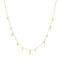 Ania Haie Fluid Light Gold Polished Teardrop Dangle Station Necklace N078-02G