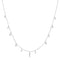Ania Haie Fluid Light Silver Polished Teardrop Dangle Station Necklace N078-02H