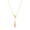 Ania Haie Fluid Light Gold Single-Slide Teardrop Necklace N078-04G