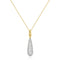 Ania Haie Fluid Light Gold Pave Statement Teardrop Necklace N078-05G