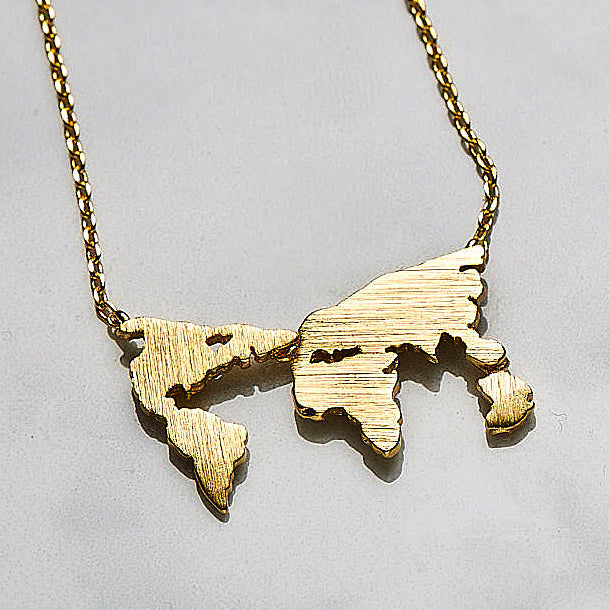 World map necklace-0