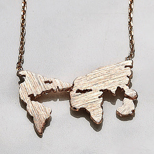 World map necklace-3