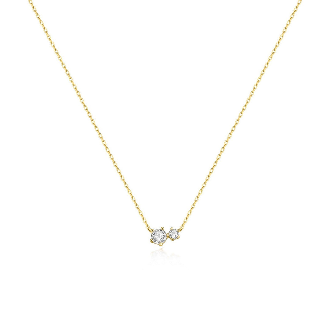 Ania Haie Fairy Dust Gold Prong Set Duo Necklace N079-01G