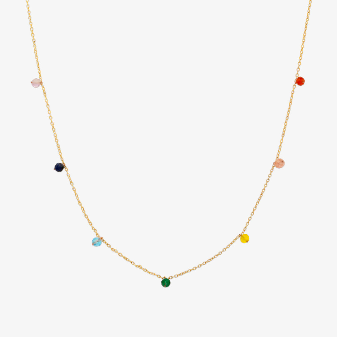 Berry gemstone necklace-0