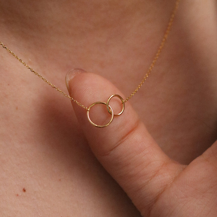 Double circles necklace-2