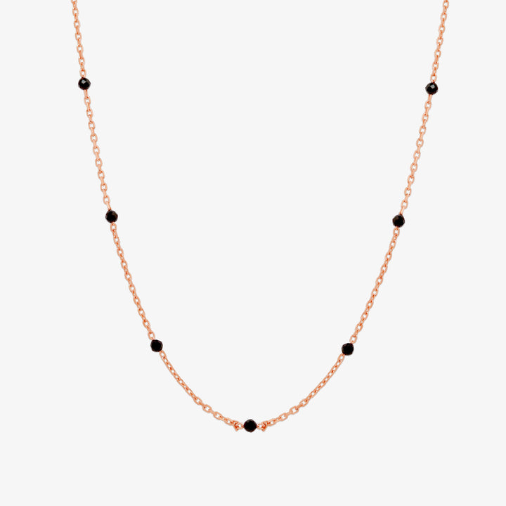 Black spinel relay necklace-6