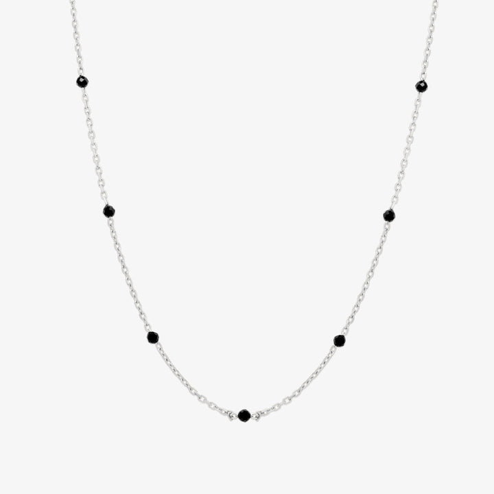 Black spinel relay necklace-5