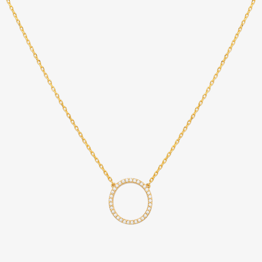 Cubic circle necklace