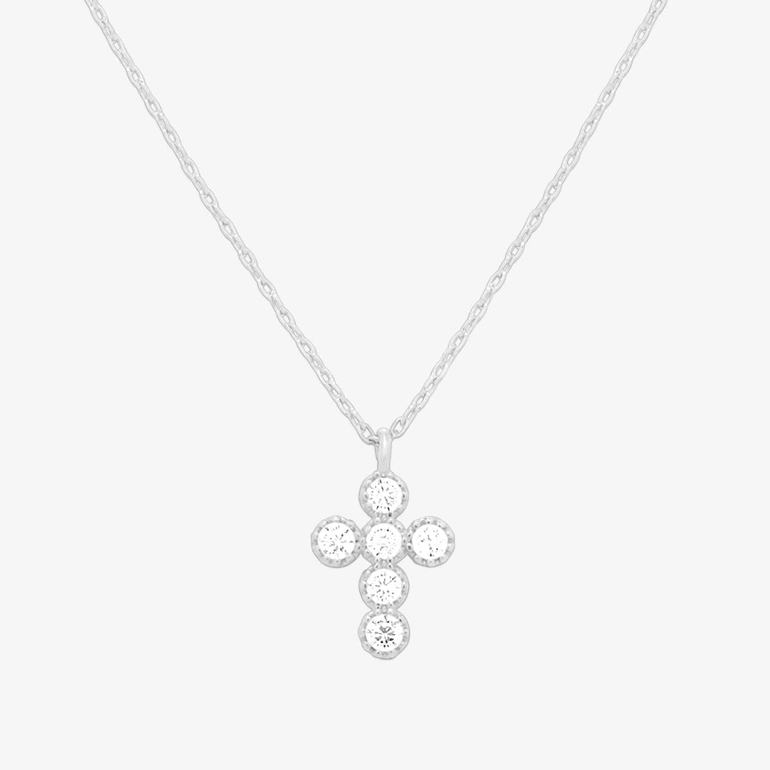 Cubic cross necklace-4