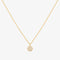 Circle cubic pendant necklace-0