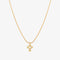 Line cross pendant necklace-0