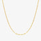 Thin oval chain necklace-0