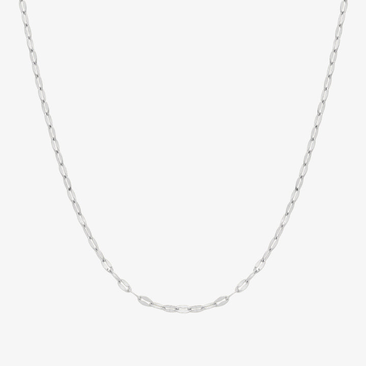 Thin oval chain necklace-1