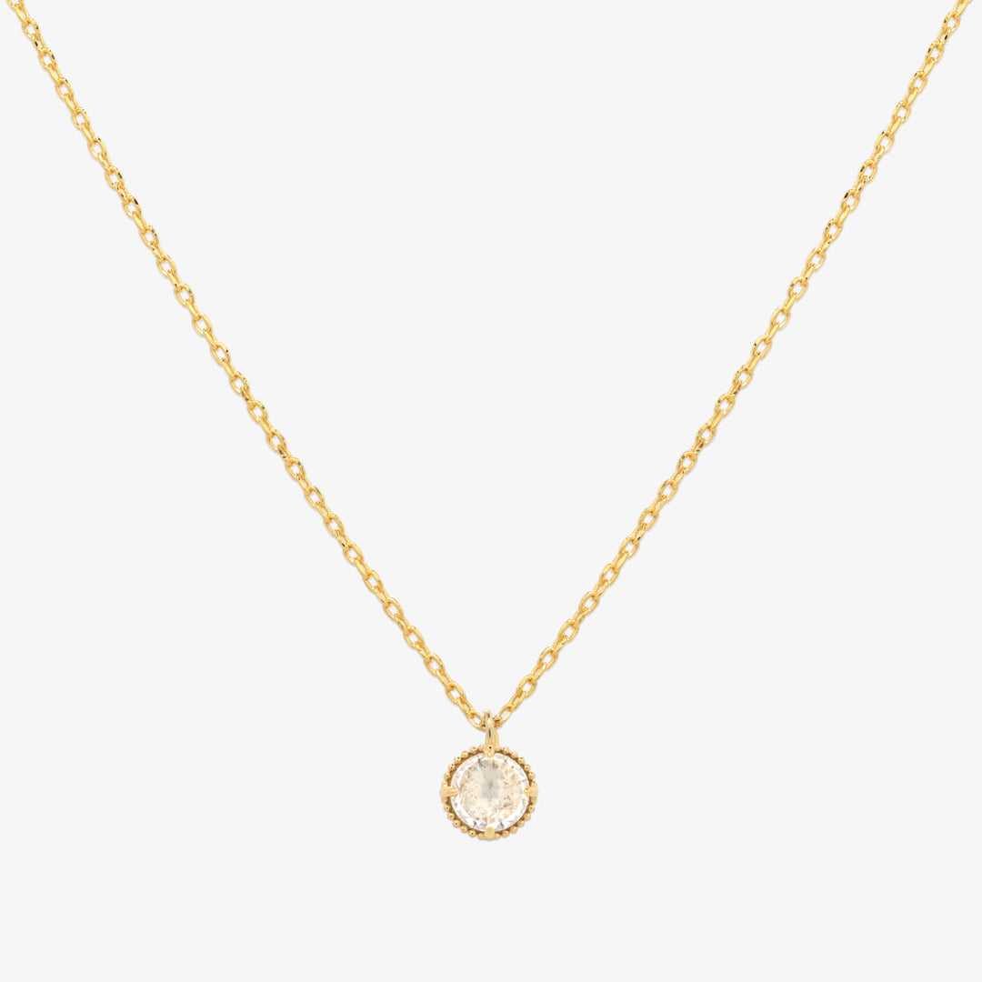 Cubic zirconia pendant necklace-0