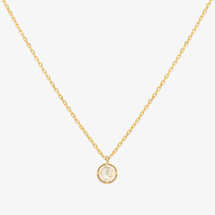 Cubic zirconia pendant necklace-0