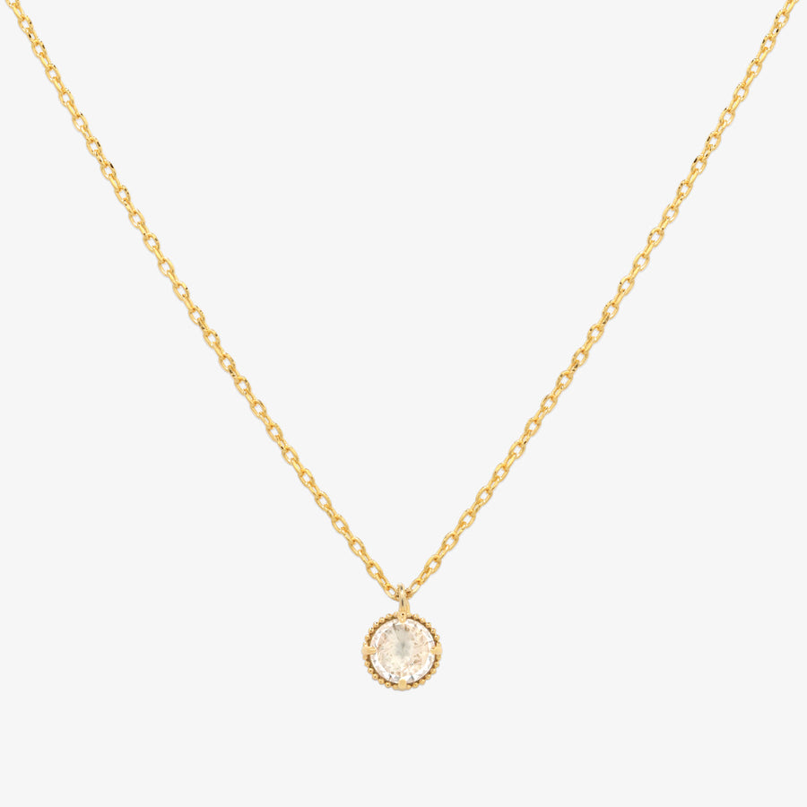 Cubic zirconia pendant necklace
