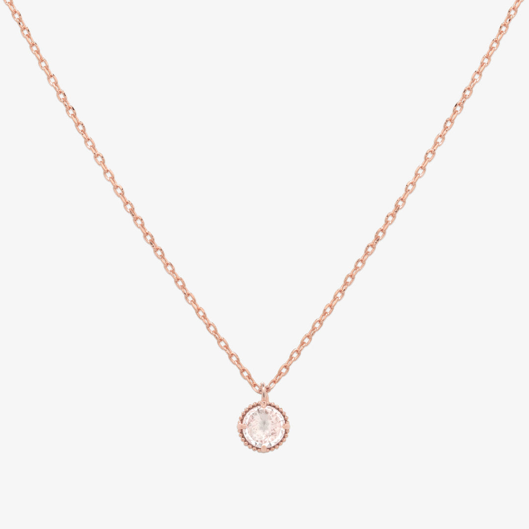 Cubic zirconia pendant necklace-2