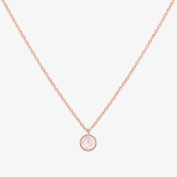 Cubic zirconia pendant necklace-2