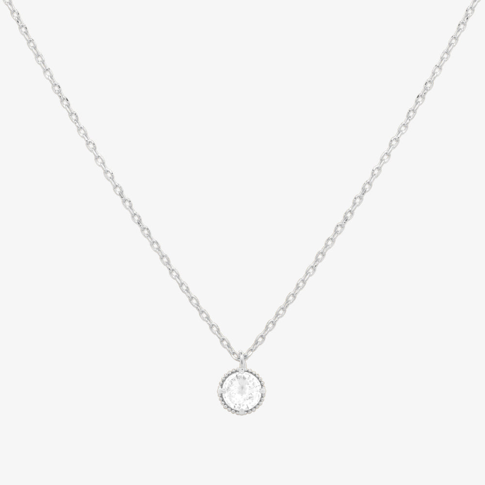 Cubic zirconia pendant necklace