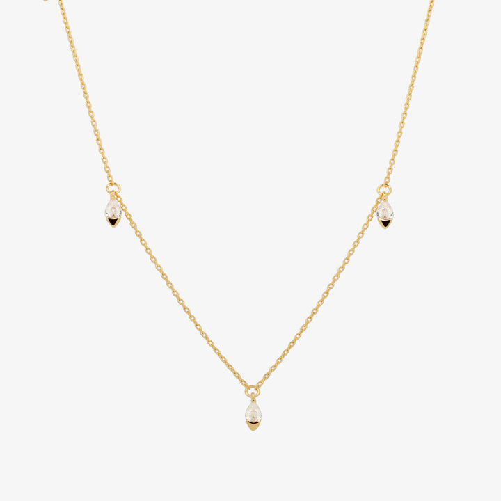 Dangle tear necklace-0