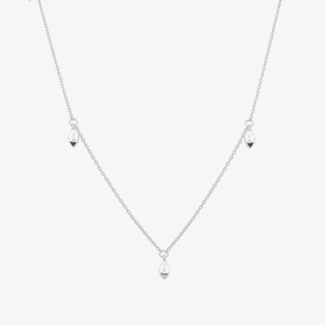Dangle tear necklace-5