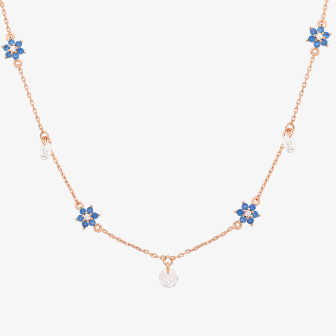 Daisy gemstone necklace-4