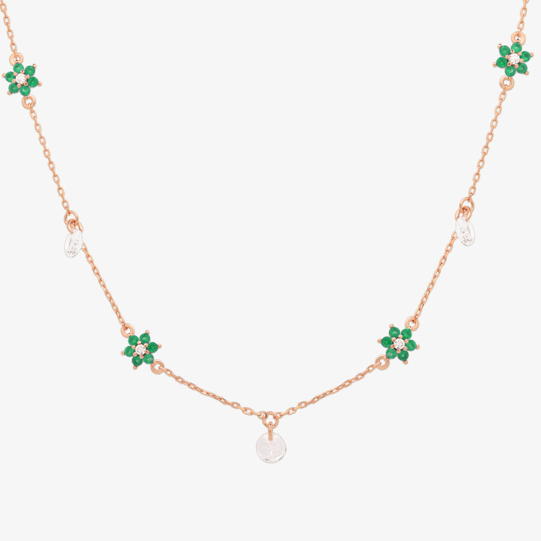Daisy gemstone necklace-9