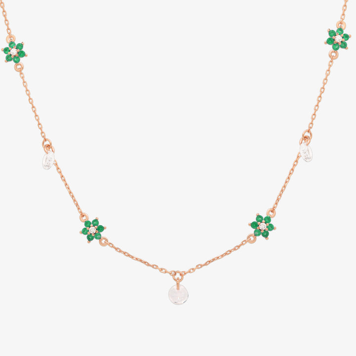 Daisy gemstone necklace-9