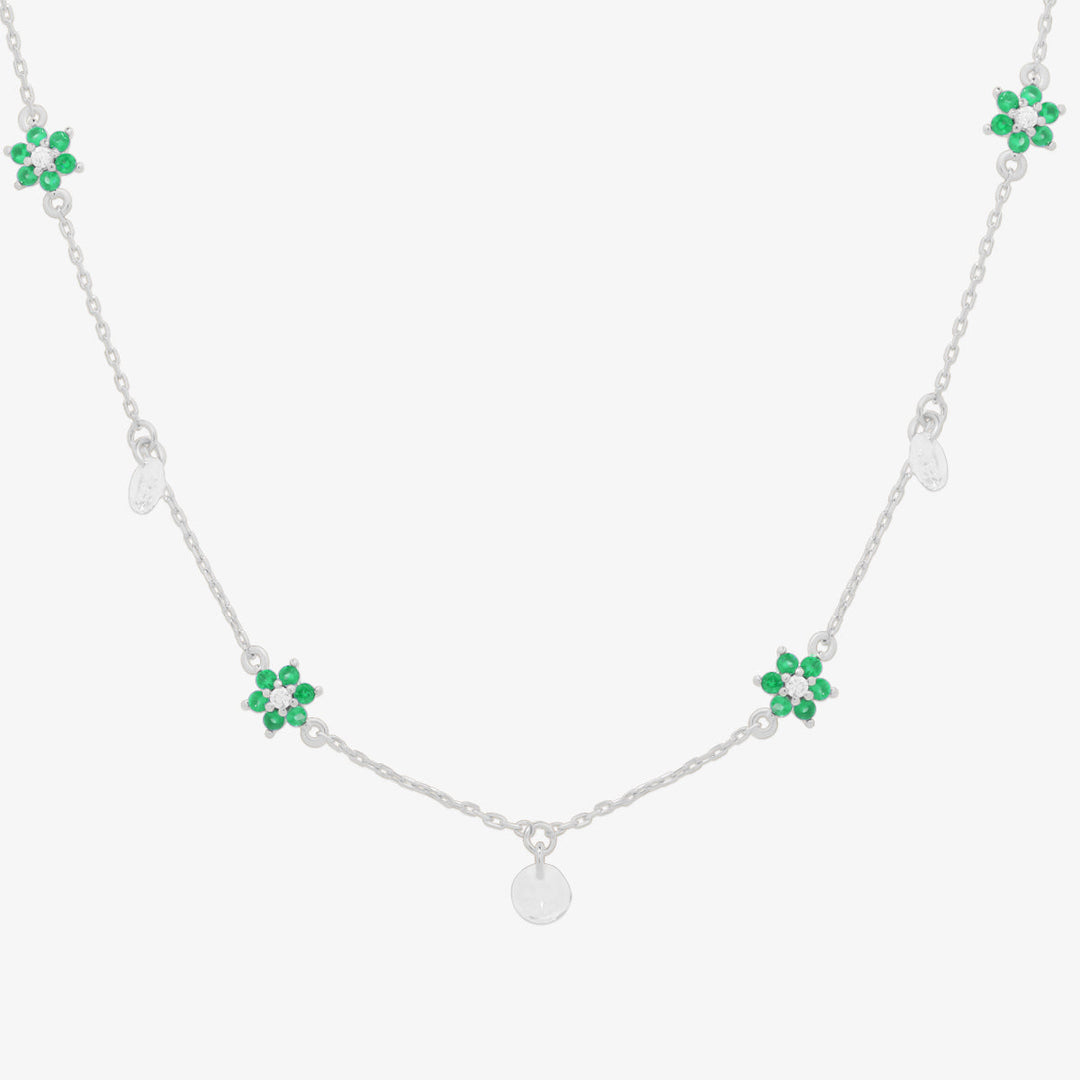 Daisy gemstone necklace-7