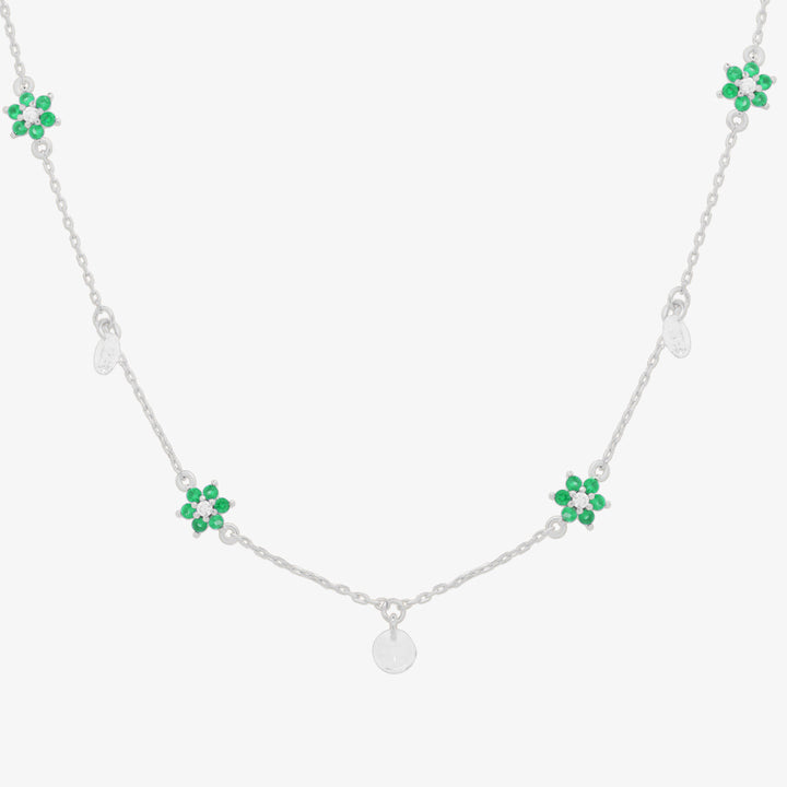 Daisy gemstone necklace-7