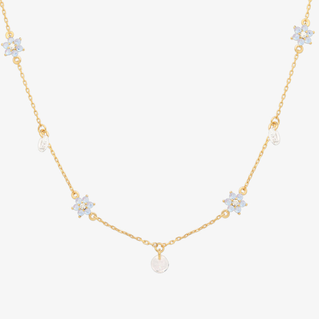 Daisy gemstone necklace-5
