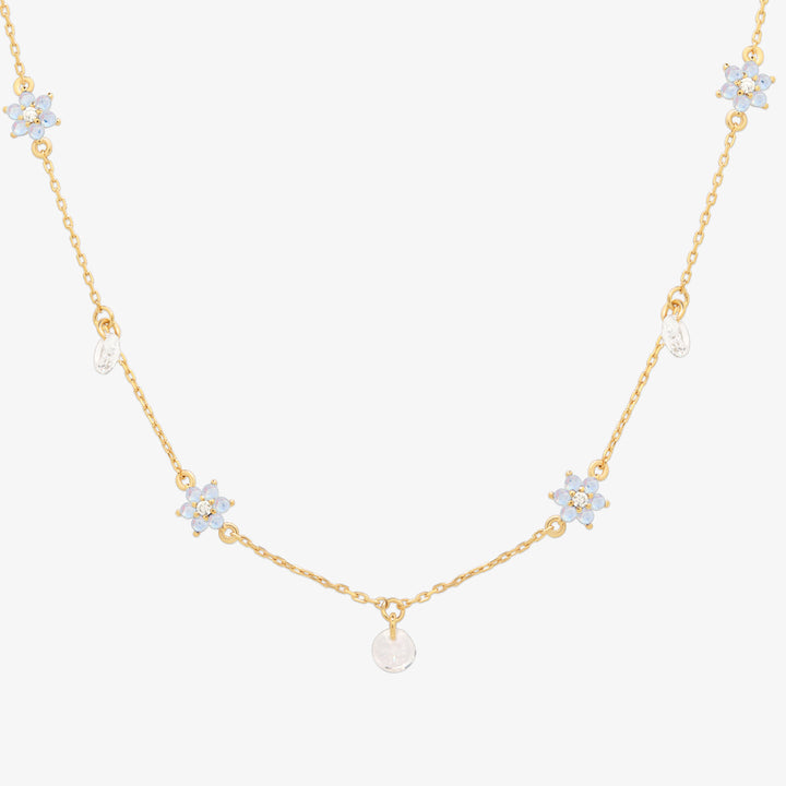 Daisy gemstone necklace-5