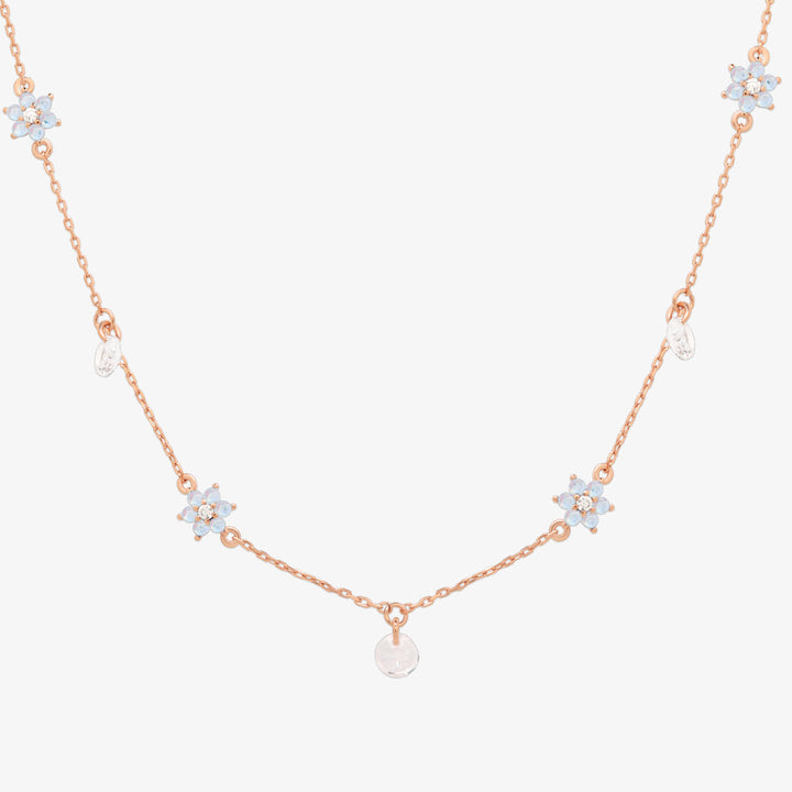 Daisy gemstone necklace-8