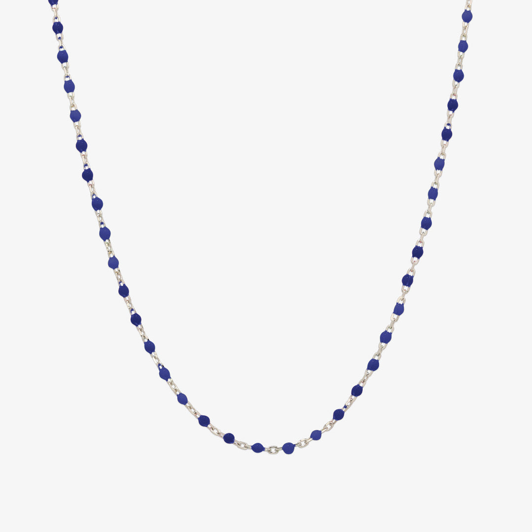 Silver gemstone necklace-3